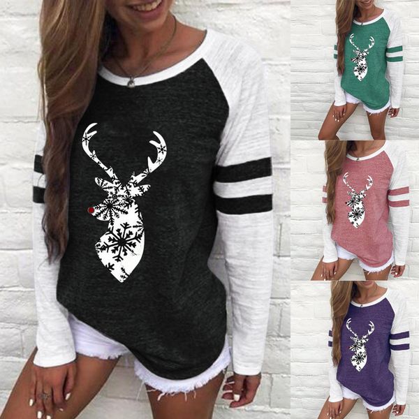 womail purple women s blouses 2019 fashion patchwork christmas print o-neck women's shirts casual female long sleeve blouse, White
womail purple women s blouses 2019 fashion patchwork christmas print o-neck women's shirts casual female long sleeve blouse, White