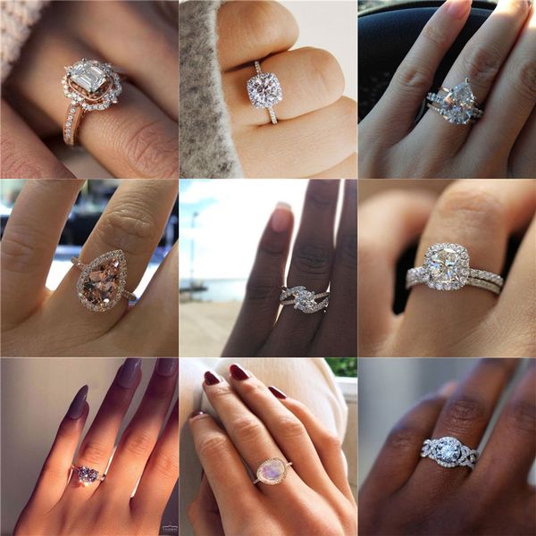 zorcvens 2019 big cubic zirconia ring fashion wedding jewelry female engagement ring female crystal silver for woman, Golden;silver
zorcvens 2019 big cubic zirconia ring fashion wedding jewelry female engagement ring female crystal silver for woman, Golden;silver