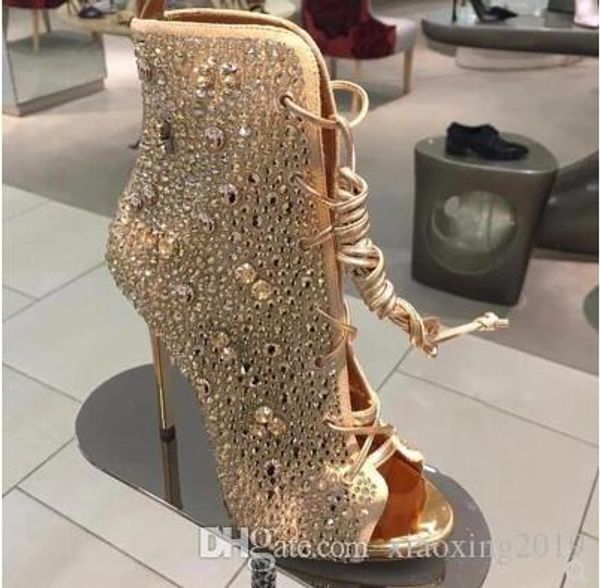 2017 summer european and american fashion fish mouth cross-tying street boots night club shows high-heeled female cool boots, Black
2017 summer european and american fashion fish mouth cross-tying street boots night club shows high-heeled female cool boots, Black
