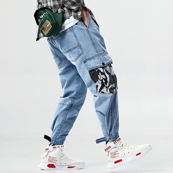 audwhale summer men's loose harem jeans pants mid waist casual men jeans full length hip hop male pants, Blue
audwhale summer men's loose harem jeans pants mid waist casual men jeans full length hip hop male pants, Blue