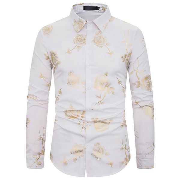 luxury rose floral printed shirt men 2020 autumn new slim fit long sleeve mens dress shirts business wedding tuxedo shirt male, White;black
luxury rose floral printed shirt men 2020 autumn new slim fit long sleeve mens dress shirts business wedding tuxedo shirt male, White;black