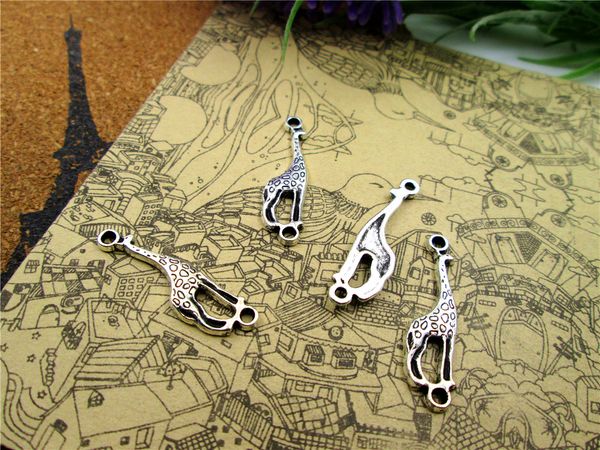 120pcs--giraffe charms,antique tibetan silver/bronze tone animal charm pendants,giraffe connectors 30x8mm, Bronze;silver
120pcs--giraffe charms,antique tibetan silver/bronze tone animal charm pendants,giraffe connectors 30x8mm, Bronze;silver