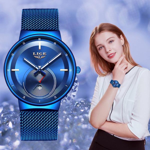 lige new women fashion watch creative lady casual watches stainless steel mesh band stylish desgin quartz watch for women, Slivery;brown
lige new women fashion watch creative lady casual watches stainless steel mesh band stylish desgin quartz watch for women, Slivery;brown