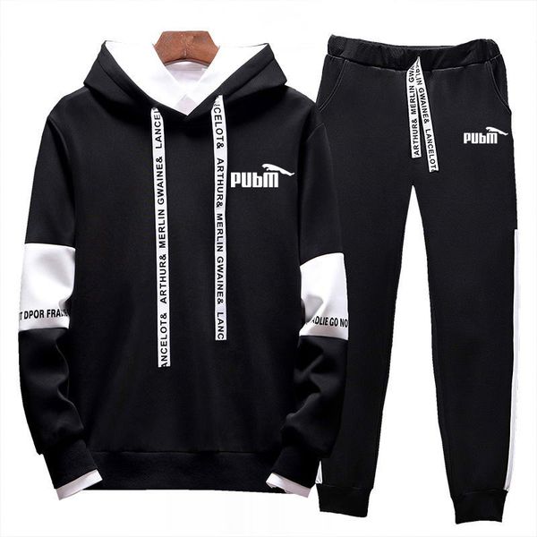 men's sportswear sets patchwork 2020 autumn winter hooded new male casual tracksuit men 2 piece sweatshirt + sweatpants set, Black
men's sportswear sets patchwork 2020 autumn winter hooded new male casual tracksuit men 2 piece sweatshirt + sweatpants set, Black