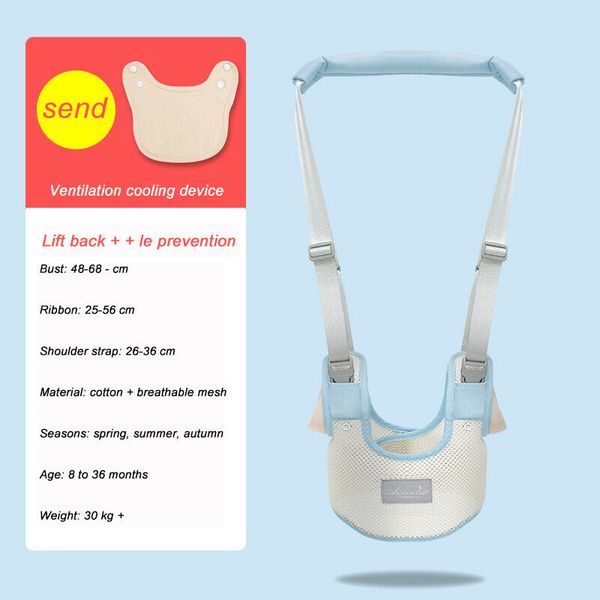 2019 Baby Accessories Baby Learning Walking Safety Belt Infant Carry Harnesses Cotton Breathable Toddler Belt Healthy Leashes