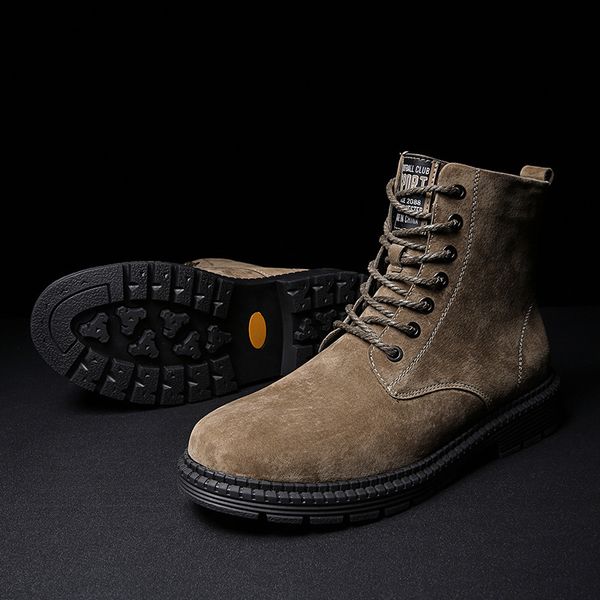 men boots winter tooling boots cow suede upper 2019 new keep warm vintage, Black
men boots winter tooling boots cow suede upper 2019 new keep warm vintage, Black