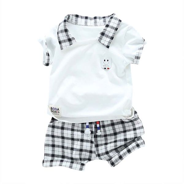 new fashion baby short sleeve plaid print t-shirt +short pants kids casual outfits clothes sets, White
new fashion baby short sleeve plaid print t-shirt +short pants kids casual outfits clothes sets, White