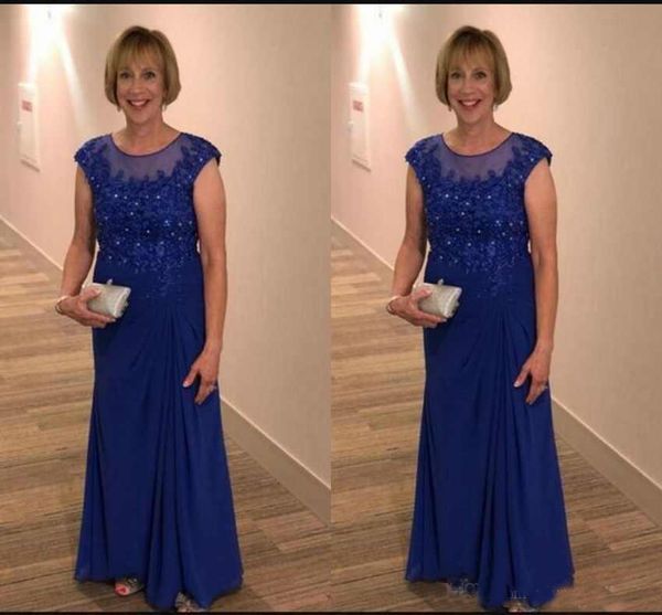 Elegant Mother Of The Bride Dresses 2019 Capped Sleeves Sheath Jewel Neck Chiffon Appliques Lace Top Beaded Wedding Guest Evening Prom Gowns
Elegant Mother Of The Bride Dresses 2019 Capped Sleeves Sheath Jewel Neck Chiffon Appliques Lace Top Beaded Wedding Guest Evening Prom Gowns