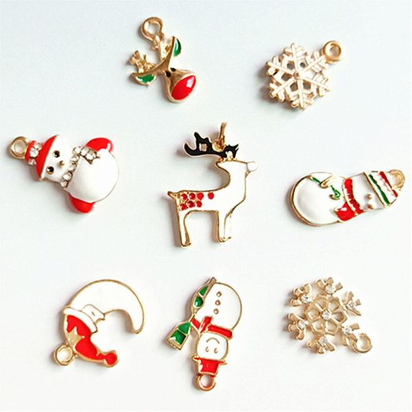 20pcs christmas theme snowman moon reindeer snowflake pendant ornaments alloy enamel necklace charms jewelry diy making craft, Bronze;silver
20pcs christmas theme snowman moon reindeer snowflake pendant ornaments alloy enamel necklace charms jewelry diy making craft, Bronze;silver