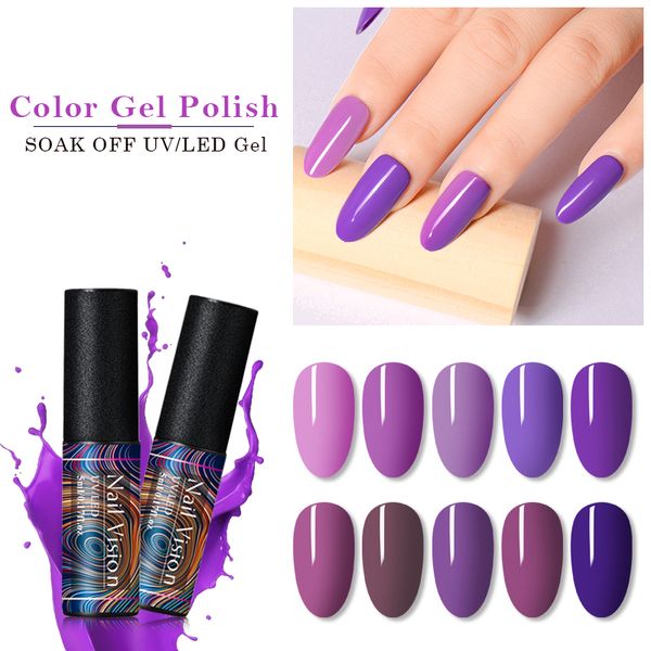 nail vision 5ml purple gel series pure color nail gel polish purple soak off uv led long lasting art varnish lak, Red;pink
nail vision 5ml purple gel series pure color nail gel polish purple soak off uv led long lasting art varnish lak, Red;pink