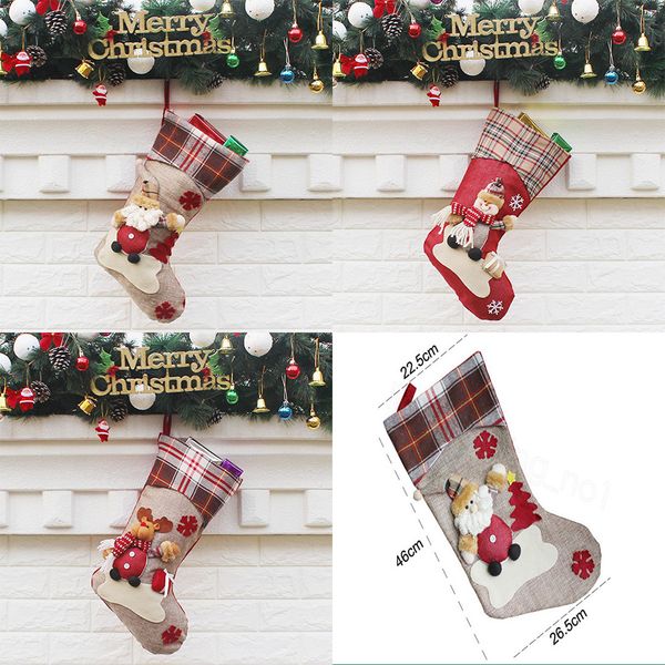 christmas stockings decor ornament party decor santa christmas stocking candy socks bag xmas gifts bag hanging pendant fa3103 
christmas stockings decor ornament party decor santa christmas stocking candy socks bag xmas gifts bag hanging pendant fa3103