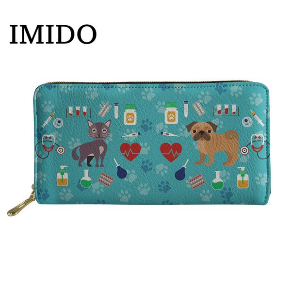 imido 2019 casual long leather wallet women cartoon veterinarian print zipper coin purse fashion ladies luxury card holder case, Red;black
imido 2019 casual long leather wallet women cartoon veterinarian print zipper coin purse fashion ladies luxury card holder case, Red;black