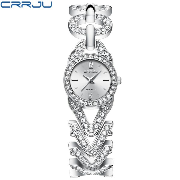cwp 2021 Women Watches CRRJU reloj mujer Classic Fashion bling Diamond Bracelets Dress WristWatch for Ladies stainless steel Clock, Black
cwp 2021 Women Watches CRRJU reloj mujer Classic Fashion bling Diamond Bracelets Dress WristWatch for Ladies stainless steel Clock, Black
