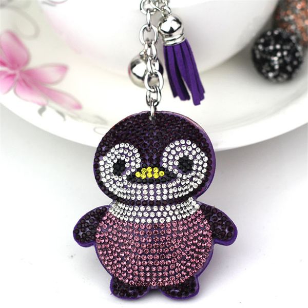 cute animal crystal key chain silver & rhinestone charms penguin keychain fashion for car key ring decor accessories
cute animal crystal key chain silver & rhinestone charms penguin keychain fashion for car key ring decor accessories