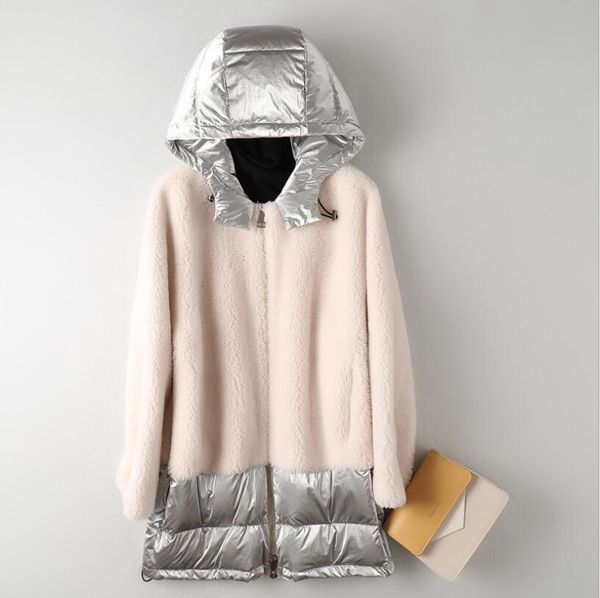 2019 new winter coat women mid-length faux fur coat with hood women's korean wool fashion particles fur, Black
2019 new winter coat women mid-length faux fur coat with hood women's korean wool fashion particles fur, Black
