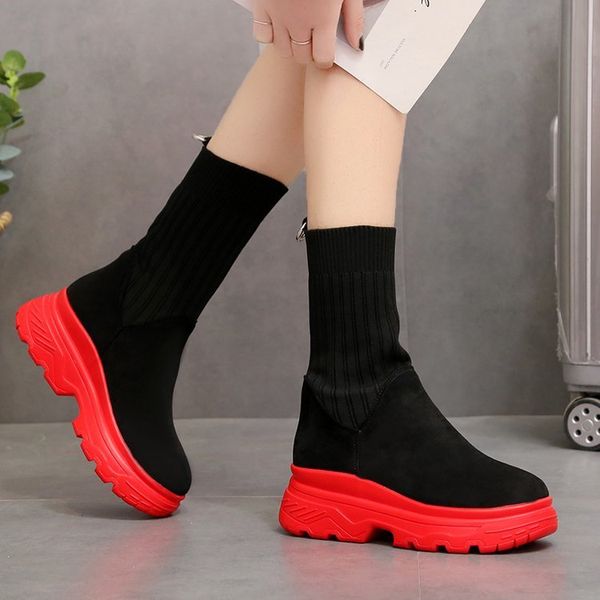 lzj 2019 new breathable boots women winter sneakers flat platform shoes woman sock shoes female socks boots botas mujer 35-40, Black
lzj 2019 new breathable boots women winter sneakers flat platform shoes woman sock shoes female socks boots botas mujer 35-40, Black