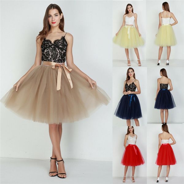 2019 new women layered lace tulle ball gown skirts summer bow belt mesh mini pleated skirts lady girl party dance skirt faldas, Black
2019 new women layered lace tulle ball gown skirts summer bow belt mesh mini pleated skirts lady girl party dance skirt faldas, Black