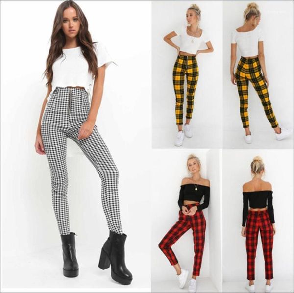 fashion plaid printing zipper fly high waist slim pencial pants casual women pants designer womens pants, Black;white
fashion plaid printing zipper fly high waist slim pencial pants casual women pants designer womens pants, Black;white