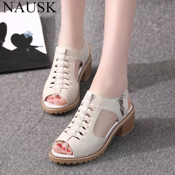 nausk plus size women sandals platform women shoes tpr side zipper sandals retro open toe summer, Black
nausk plus size women sandals platform women shoes tpr side zipper sandals retro open toe summer, Black