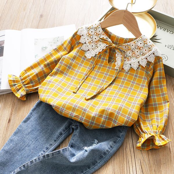 korean-style childrenswear children children's shirt girls hollow out flower shirt large lapel plaid western style baby's top
korean-style childrenswear children children's shirt girls hollow out flower shirt large lapel plaid western style baby's top