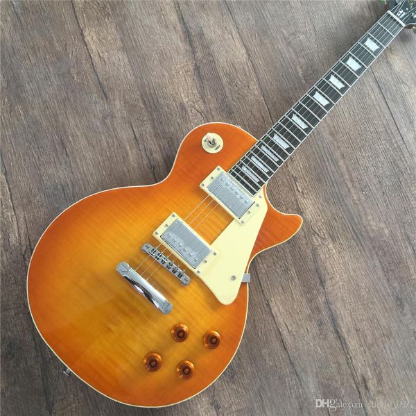 

classic 1959 r9 yellow burst china guitar style standard electric guitar with ems guitars guitarra