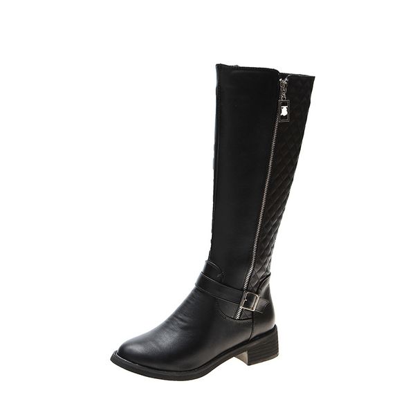 long boots women's boots 2020 autumn and winter new women's side zipper square knight children, Black
long boots women's boots 2020 autumn and winter new women's side zipper square knight children, Black