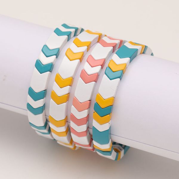 enamel tile bracelets stackable fashion arrow bracelet for women summer beach stretch allloy paint gold beads jewelry 2019 new, Black
enamel tile bracelets stackable fashion arrow bracelet for women summer beach stretch allloy paint gold beads jewelry 2019 new, Black