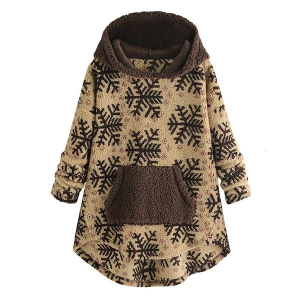 women snow print patchwork plush pocket button hoodie fashion christmas winter warm outwear female coat plus size 5xl red, Black;white
women snow print patchwork plush pocket button hoodie fashion christmas winter warm outwear female coat plus size 5xl red, Black;white