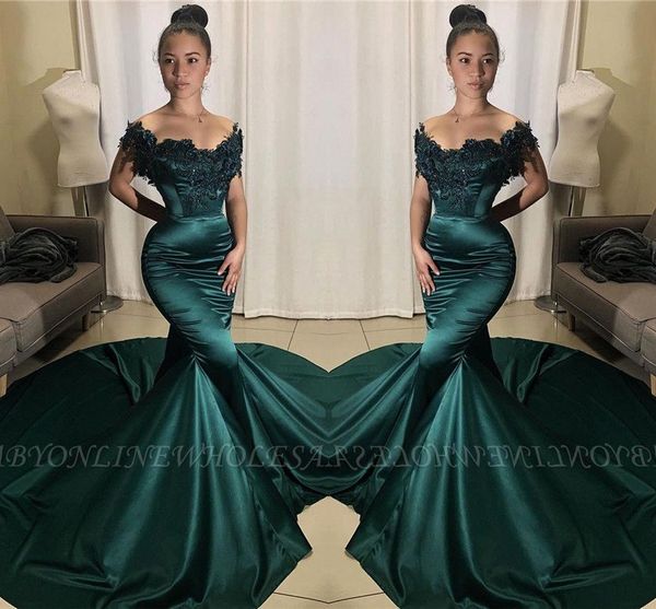 off the shoulder dark green prom dresses new 2020 mermaid satin african girls evening gowns formal occasion vestidos de fiesta bc2939, Black
off the shoulder dark green prom dresses new 2020 mermaid satin african girls evening gowns formal occasion vestidos de fiesta bc2939, Black