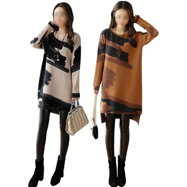 2019 new dresses autumn and winter european and american style irregular printed long sleeves dress, Black;gray
2019 new dresses autumn and winter european and american style irregular printed long sleeves dress, Black;gray