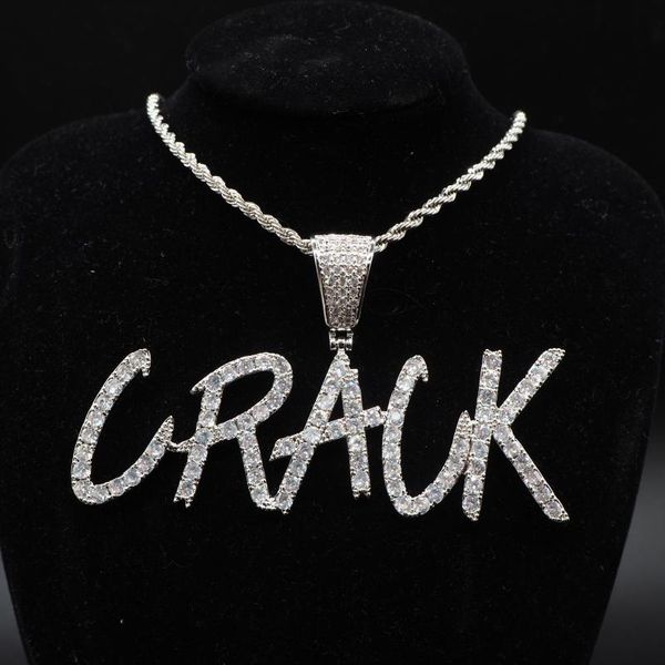 custom lovers name iced out twist letters chain pendants necklaces men's charms zircon hip hop jewelry with twist chain gift, Silver
custom lovers name iced out twist letters chain pendants necklaces men's charms zircon hip hop jewelry with twist chain gift, Silver