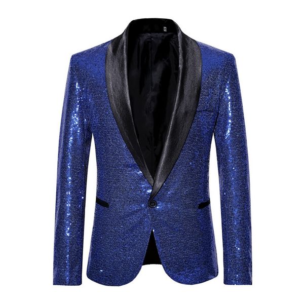 new fashion mens sequins suit blazer jacket brand shiny glitter embellished blazer male slim dj club stage formal wedding, White;black
new fashion mens sequins suit blazer jacket brand shiny glitter embellished blazer male slim dj club stage formal wedding, White;black