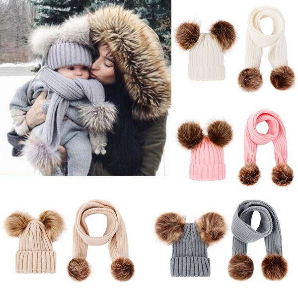baby knit hat and scarf sets kids winter warm fur pom hat solid beanie ski cap scarf kit xmas party hats jj19903, Blue;gray
baby knit hat and scarf sets kids winter warm fur pom hat solid beanie ski cap scarf kit xmas party hats jj19903, Blue;gray