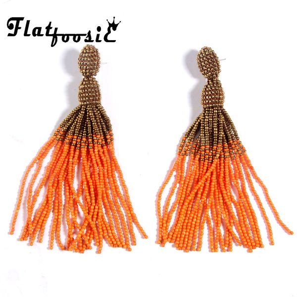 flatfoosie 12 colors beads tassel drop earrings handmade long dangle earring for women bohemian charm jewelry boucles d'oreilles, Golden
flatfoosie 12 colors beads tassel drop earrings handmade long dangle earring for women bohemian charm jewelry boucles d'oreilles, Golden
