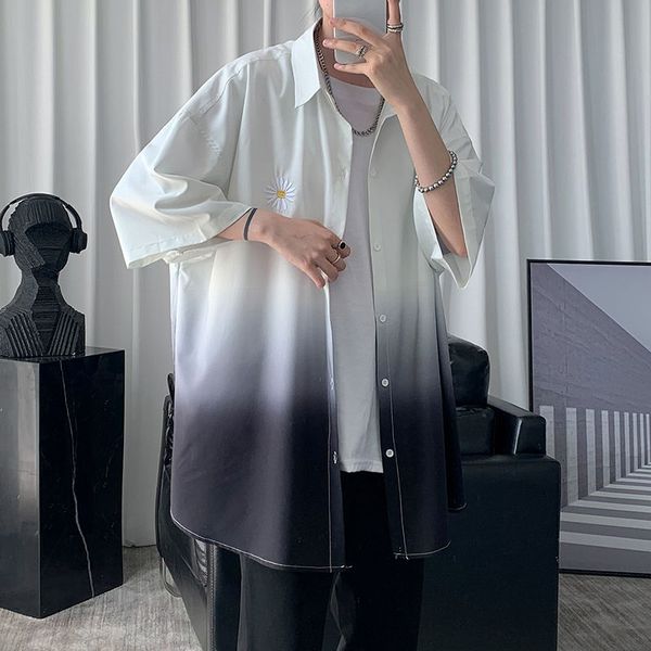 men's casual shirts 2021 art daisy embroidery gradient youth fashion hombre male shirt single breasted square neckline cotton -xl, White;black
men's casual shirts 2021 art daisy embroidery gradient youth fashion hombre male shirt single breasted square neckline cotton -xl, White;black