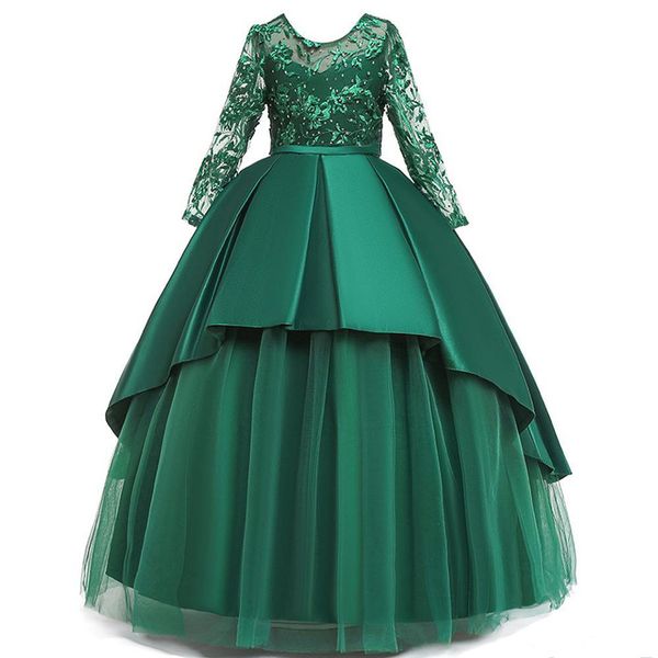 princess ball gown little girls evening party birthday dress long sleeve beaded lace flower girl dress toddler pageant gowns, White;red
princess ball gown little girls evening party birthday dress long sleeve beaded lace flower girl dress toddler pageant gowns, White;red