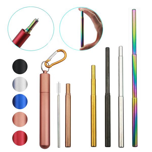 straws portable drinking straws colorful metal straw 304 stainless steel collapsible straw with case for travel
straws portable drinking straws colorful metal straw 304 stainless steel collapsible straw with case for travel