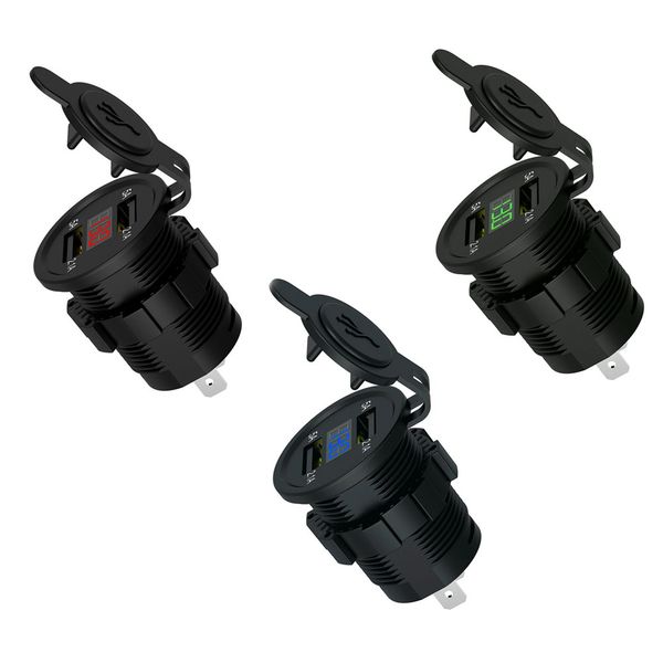 universal 12v dual usb charger socket adapter power outlet car motorcycle charger waterproof adapter 
universal 12v dual usb charger socket adapter power outlet car motorcycle charger waterproof adapter