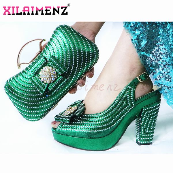 2020 nigerian spring new arrivals shoes with matching bags set italian women's party shoes and bag sets with shinning crystal, Black
2020 nigerian spring new arrivals shoes with matching bags set italian women's party shoes and bag sets with shinning crystal, Black