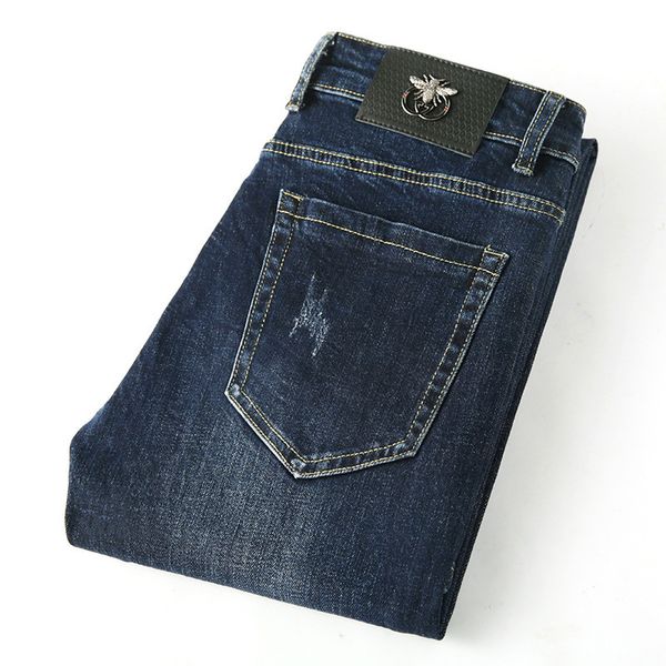 trendy men's denim trousers personality men's printed stretch wear-resistant slim-fit trendy pants jeans men, Blue
trendy men's denim trousers personality men's printed stretch wear-resistant slim-fit trendy pants jeans men, Blue