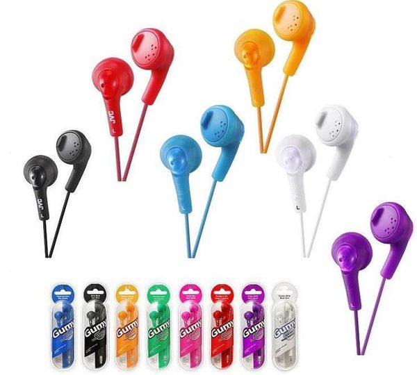 

gumy ha fr6 gummy headphone earbuds 3.5mm mini in-earphone ha-fr6 gumy plus with mic for smart android phone with retail package mq300