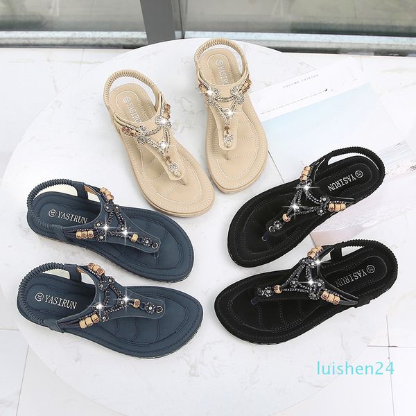yu kube summer shoes woman bohemian flat sandalias mujer 2020 chaussures femme flip flops low heel thongs sandals l24, Black
yu kube summer shoes woman bohemian flat sandalias mujer 2020 chaussures femme flip flops low heel thongs sandals l24, Black