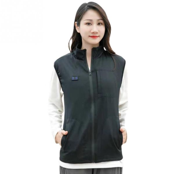 women men warm winter ergonomics usb charging smart dual control heating vest, Black;white
women men warm winter ergonomics usb charging smart dual control heating vest, Black;white