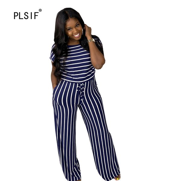casual fashion striped lady jumpsuits short sleeve summer rompers high waist wide leg pants leisure jumpsuits, Black;white
casual fashion striped lady jumpsuits short sleeve summer rompers high waist wide leg pants leisure jumpsuits, Black;white