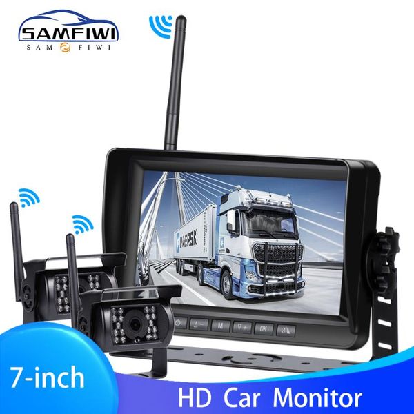return 7" wireless car monitor tft car backup cameras monitor for truck parking rearview system rear camera lens dc 12-24v
return 7" wireless car monitor tft car backup cameras monitor for truck parking rearview system rear camera lens dc 12-24v