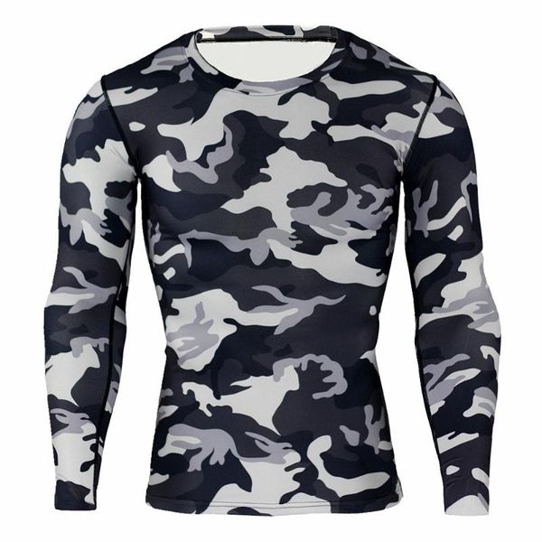 long-sleeved running t-shirt new 2020 men's running sports camouflage tights t-shirt compression gym sports clothes cz881, Black;blue
long-sleeved running t-shirt new 2020 men's running sports camouflage tights t-shirt compression gym sports clothes cz881, Black;blue