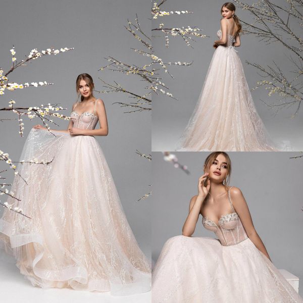 2021 new wedding dresses spaghetti straps lace-up back bridal gowns custom made appliques beads sweep train a-line wedding dress, White
2021 new wedding dresses spaghetti straps lace-up back bridal gowns custom made appliques beads sweep train a-line wedding dress, White