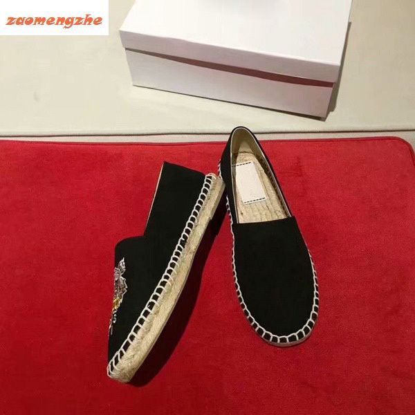 new saleembroidered straw shoes with tiger head single shoes and fisherman's shoes, Black
new saleembroidered straw shoes with tiger head single shoes and fisherman's shoes, Black