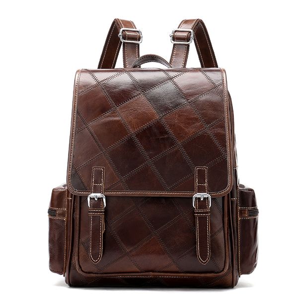 100% guarantee genuine leather bag vintage fashion design handmade patchwork leather women backpack
100% guarantee genuine leather bag vintage fashion design handmade patchwork leather women backpack