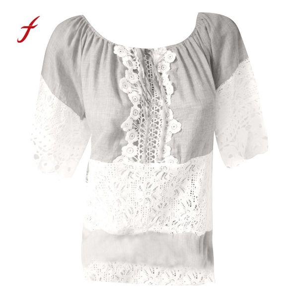 feitong women summer casual lace patchwork tops short sleeve shirts o neck t shirts for women oversize harajuku streetwear, White
feitong women summer casual lace patchwork tops short sleeve shirts o neck t shirts for women oversize harajuku streetwear, White